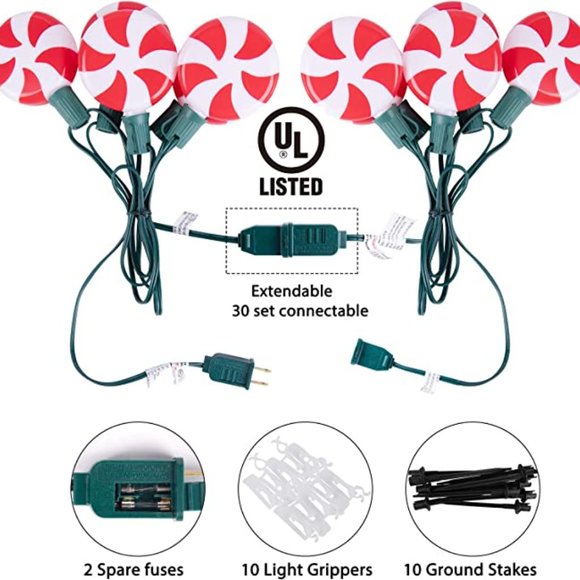 Peppermint Pathway Lights - Picture 3 of 6